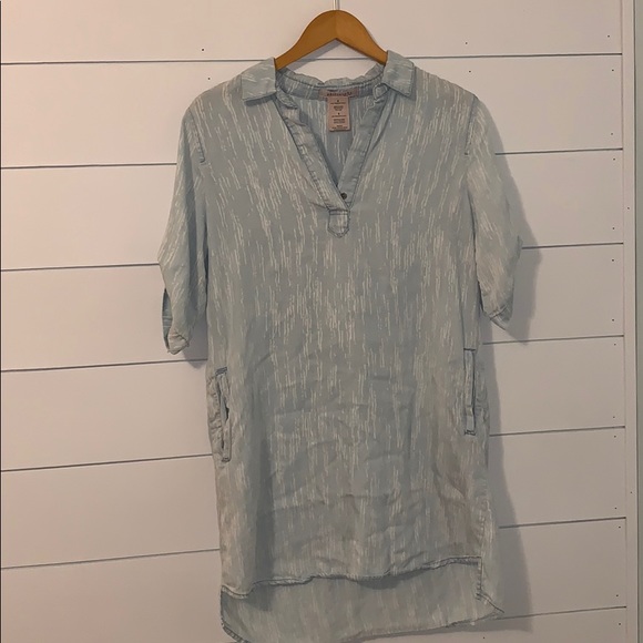 Philosophy light blue collared shirt dress - Picture 1 of 1